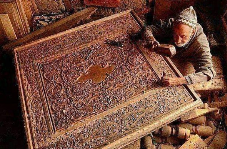 Kashmir is Famous For Carved Wood Art