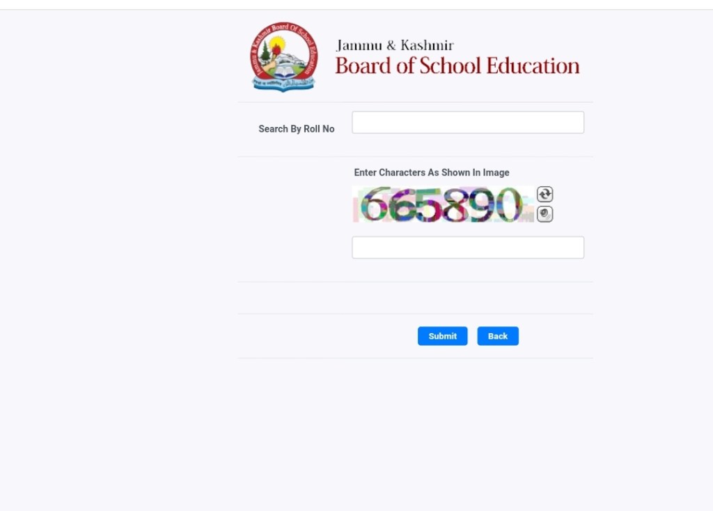 jkbose 11th result 2022 kashmir division result of class 11th 2022 Declared Search by name Search by roll number