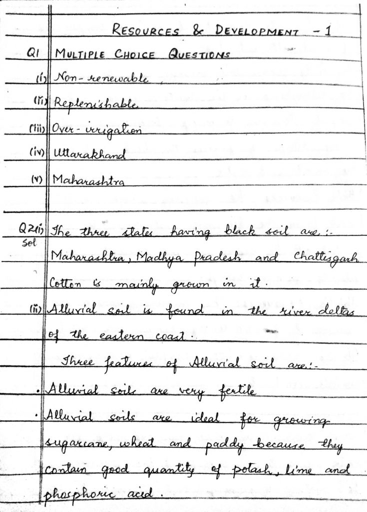 Jkbose 10th Geography notes Solutions Class 10th Pdf Short notes