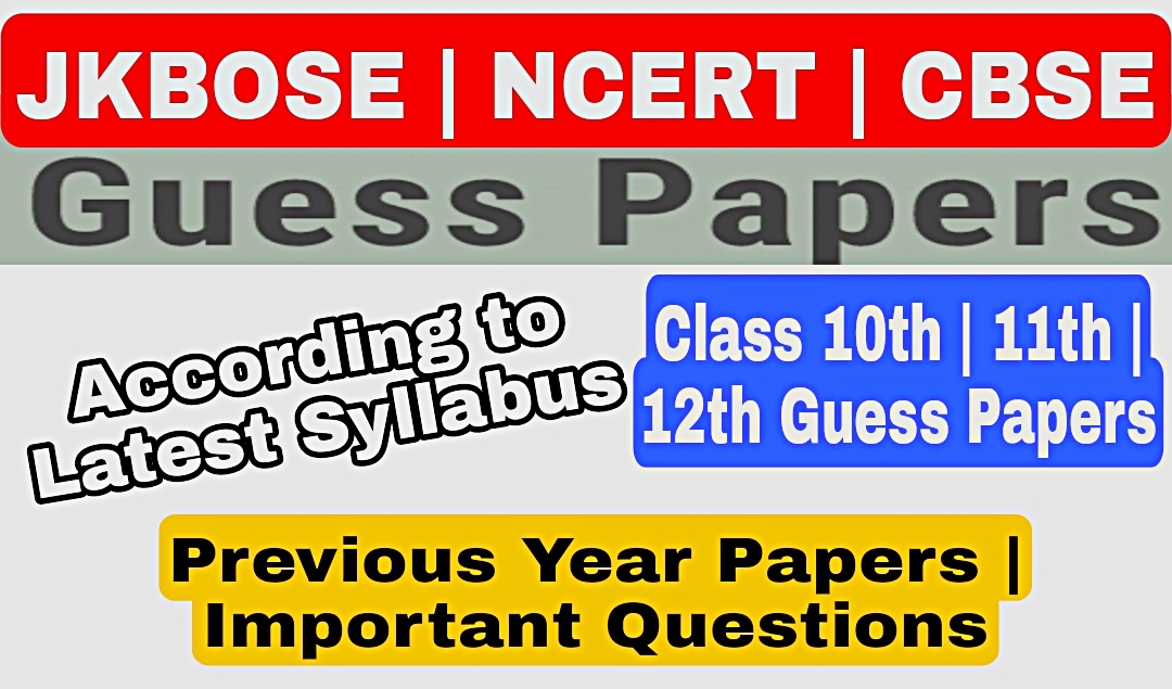 jkbose class 12th guess papers 2021 NCERT Sample papers Physics Chemistry Biology Important questions