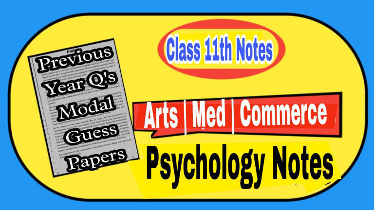 JKBOSE | NCERT Psychology Class 11 Solutions | Download PDF