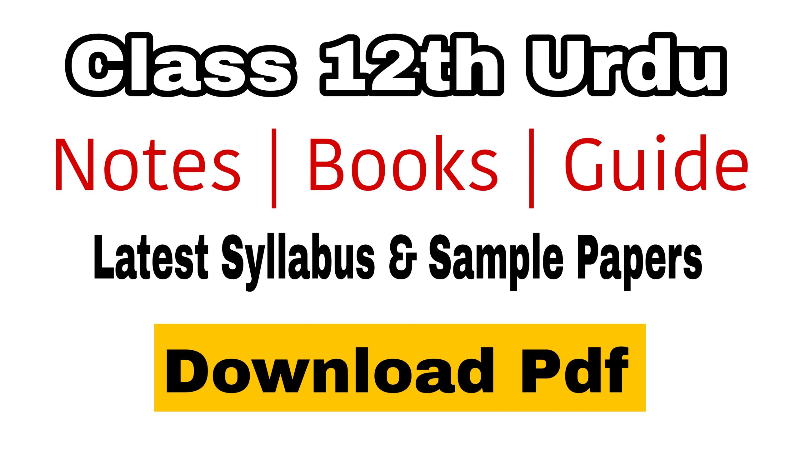 JKBOSE Class 12th Urdu Notes PDF Download. Get download links of Urdu Book Answer and Urdu Guides. Students can also access NCERT Urdu