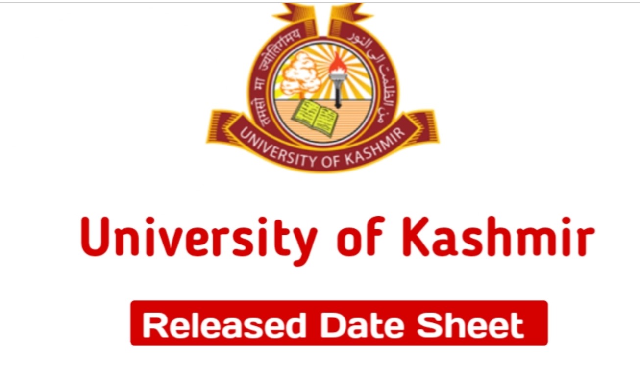 Kashmir University Date Sheet for BG 5th Semester PDF Download